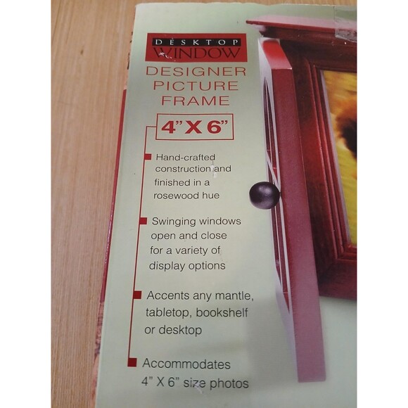 NEW Wooden Window Picture Frame Desktop Holds 4x6 Photos - Picture 13 of 13